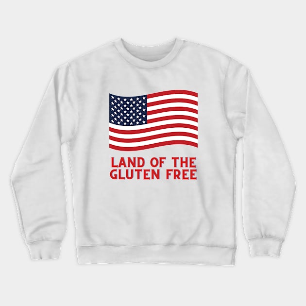 Land of the Gluten Free - 4th of July Crewneck Sweatshirt by Gluten Free Traveller